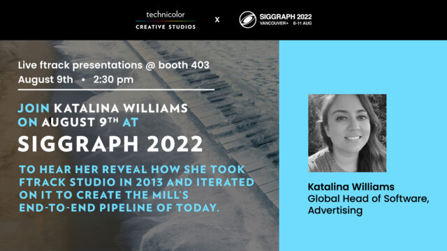 Live ftrack presentation with Katalina at SIGGRAPH