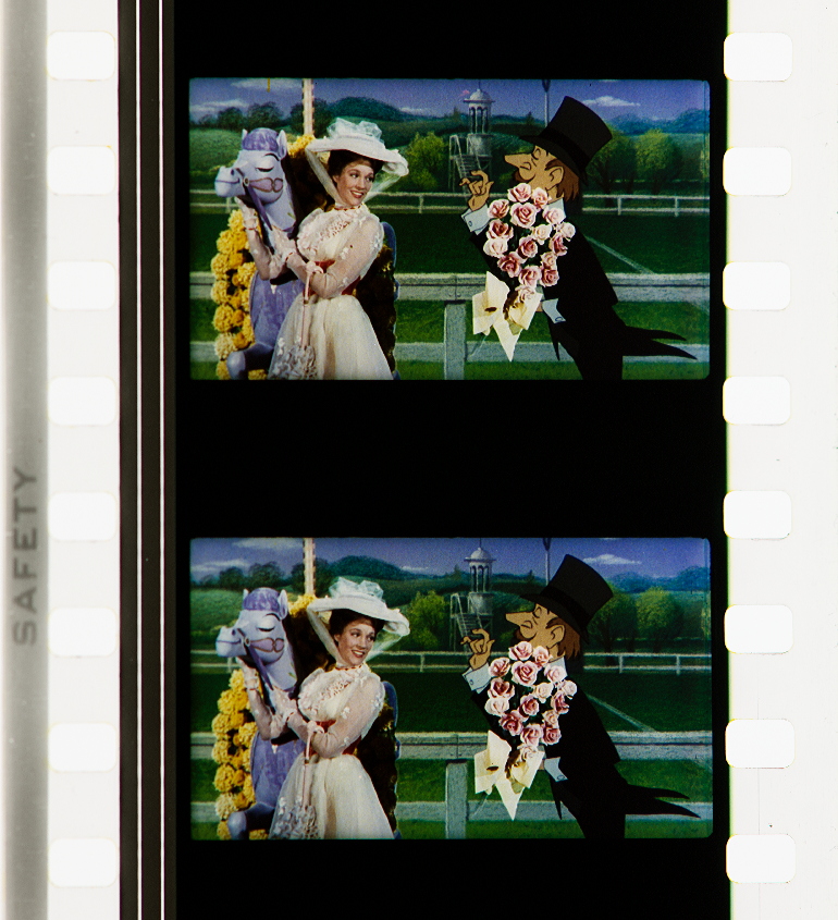 Technicolor film strip of Mary Poppins