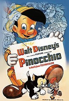 Pinocchio (1940), theatrical release poster